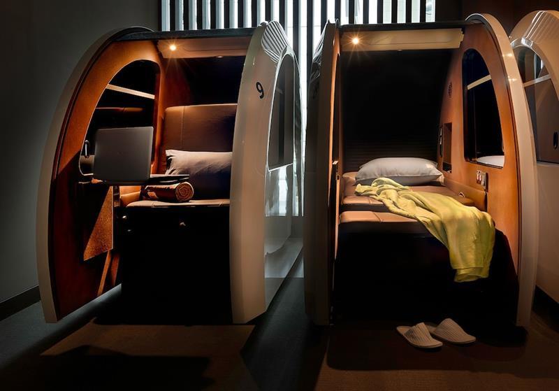 Sleep 'n Fly Sleep Lounge, A-gates Terminal 3 - Transit Only Capsule hotel *